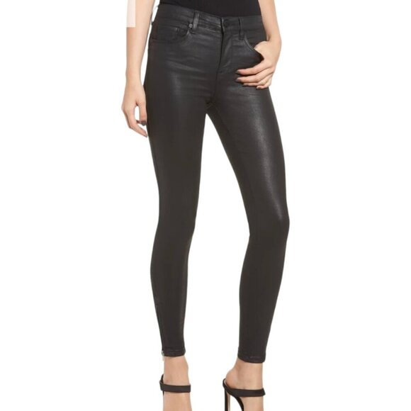 Blank NYC The Bond Mid-Rise Skinny Coated Jeans - Picture 1 of 8
